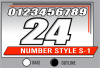 PRINTED NUMBER SET S-1